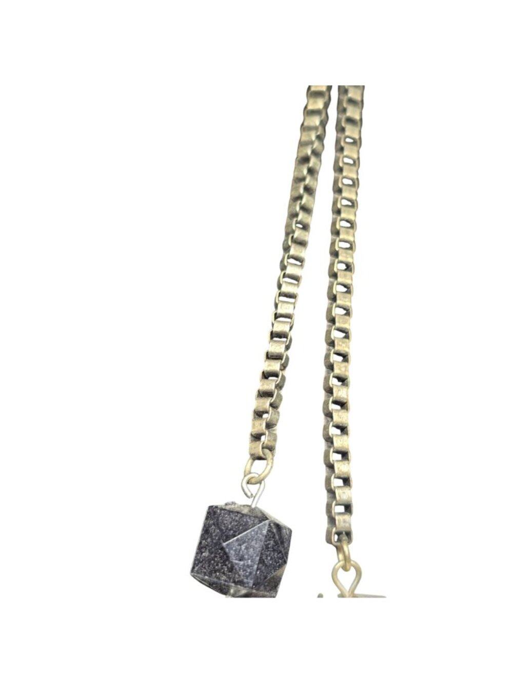 Ruby Rd Layered Statement Necklace Gold Silver Tone Black Geometric Beaded Adjus - Picture 6 of 9
